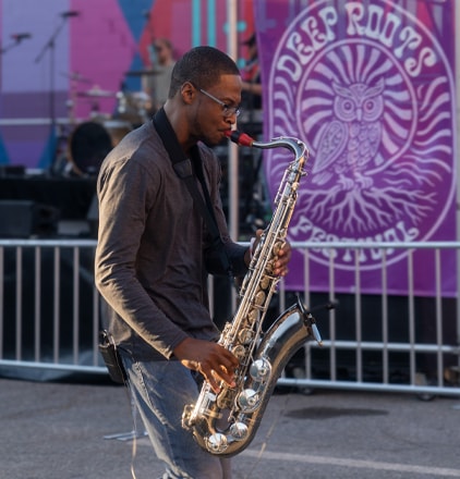 Saxophone performer